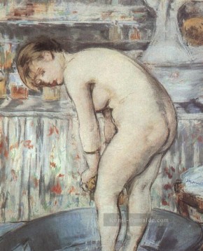 Frau in einer Wanne Nacktheit Impressionismus Edouard Manet Ölgemälde